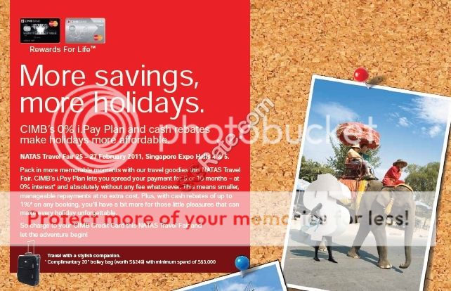NATAS Travel Fair 2011 CIMB Credit Cards Charge & Redeem - Promotion ...