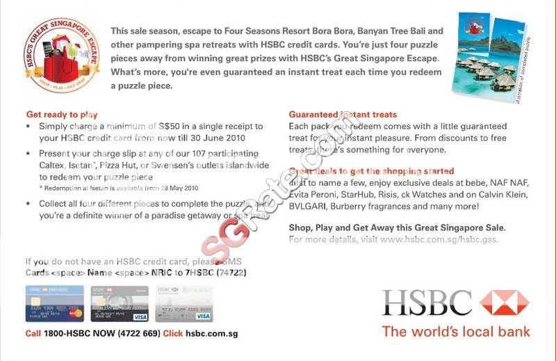 HSBC Great Singapore Escape - Promotion - SGRate Forum | Singapore ...