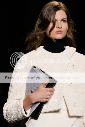 'PS' shearling clutch from the Proenza Schouler fall winter 2013 runway collection