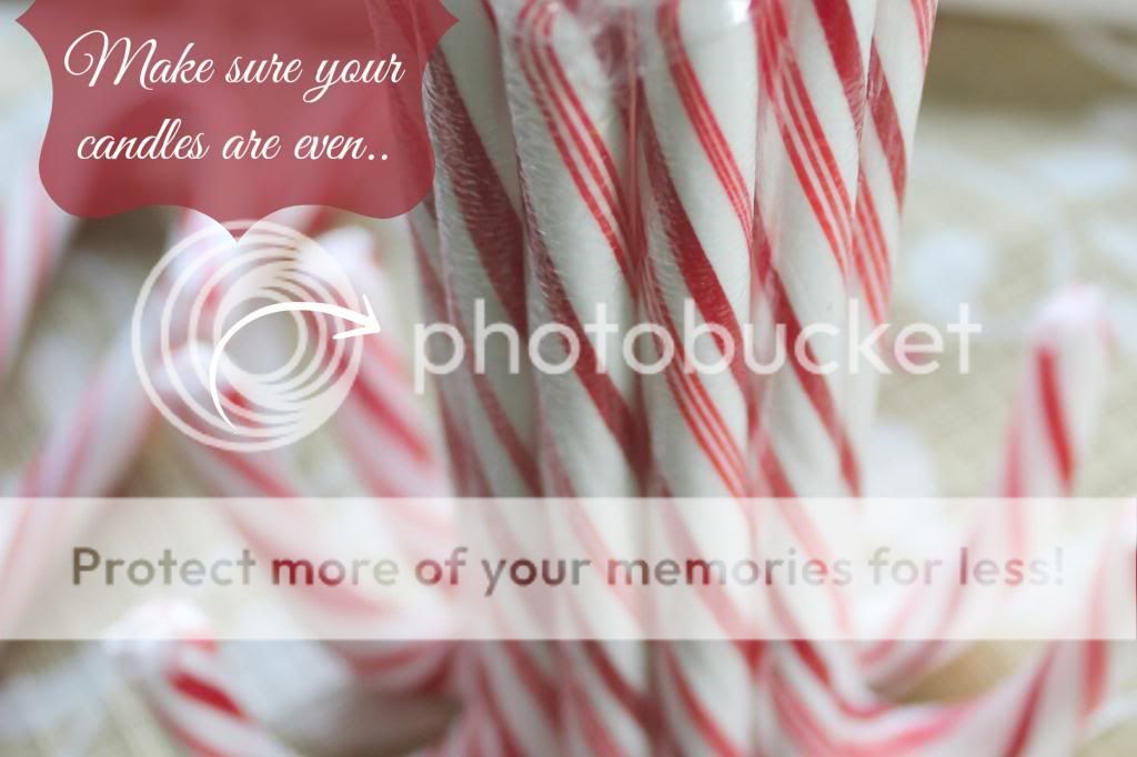 DIY Candy Cane Candle Holder