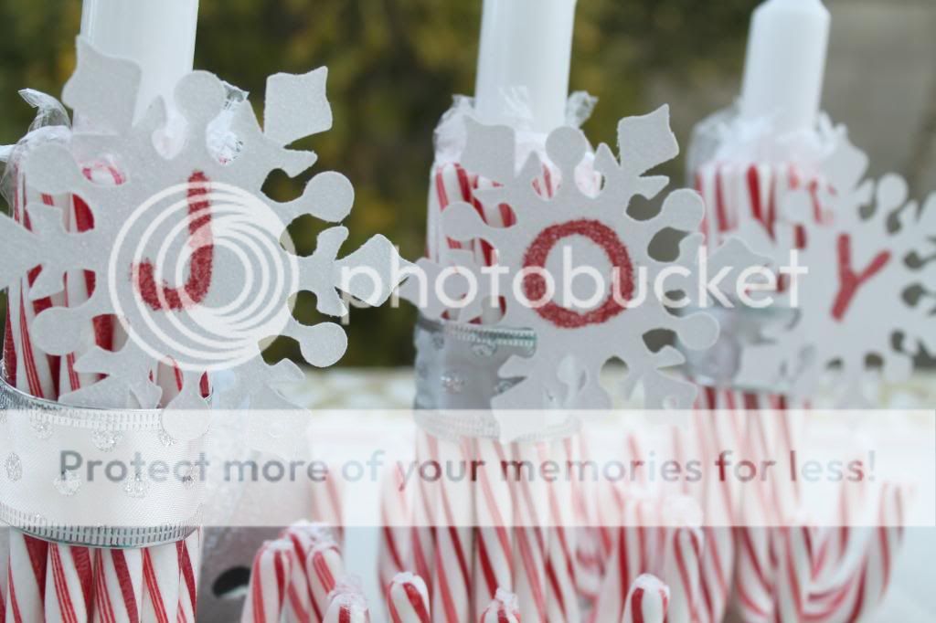 DIY Candy Cane Candle Holder