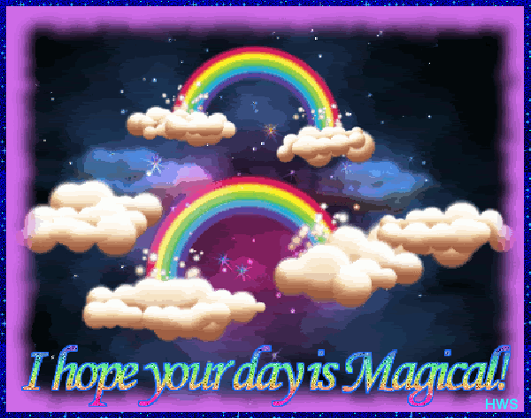 600-I hope your day is magical, animated, with glitter effects Pictures, Images and Photos